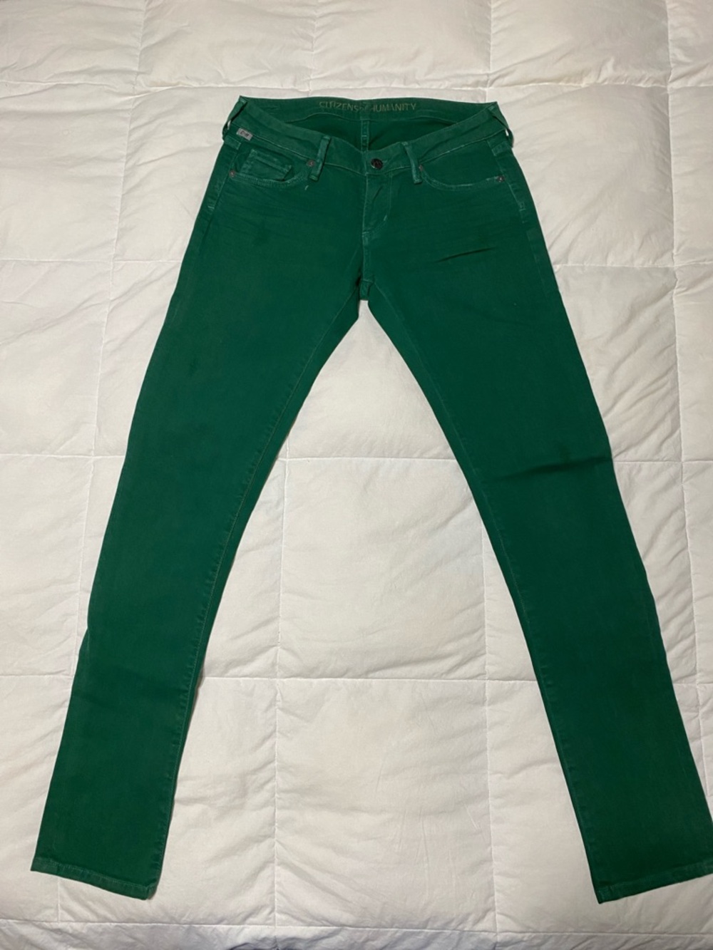Citizens Of Humanity Emerald Green Skinny Jeans